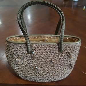 Vintage Little Gold shimmering bag made in Italy f